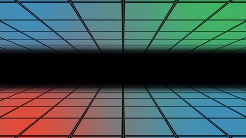 Animated Grid Tunnel Background