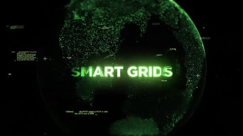 Futuristic Digital Globe Text Reveal Animation