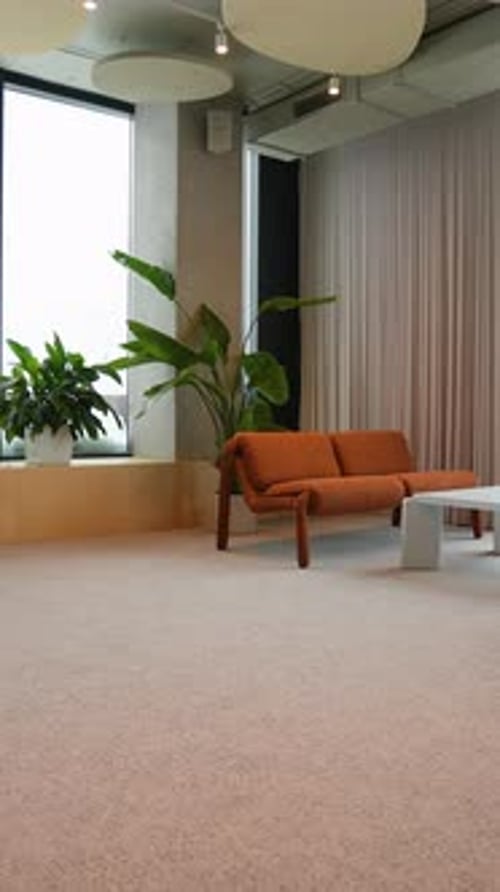 Comfortable Couch and Table in a Modern Apartment