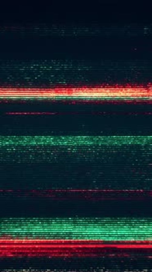 Digital Glitch Screen Error Vertical Effect
