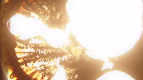 Abstract Light Patterns with Warm Hues