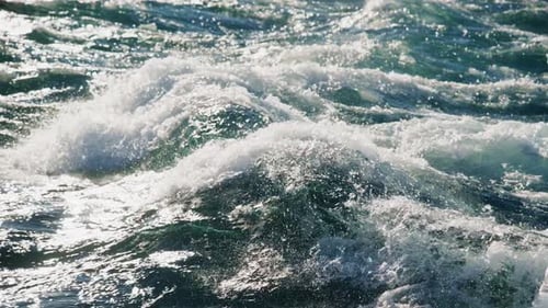Dynamic Ocean Waves Captivating Coastal Motion in the Beautifully Crystal Clear Waters of Natures