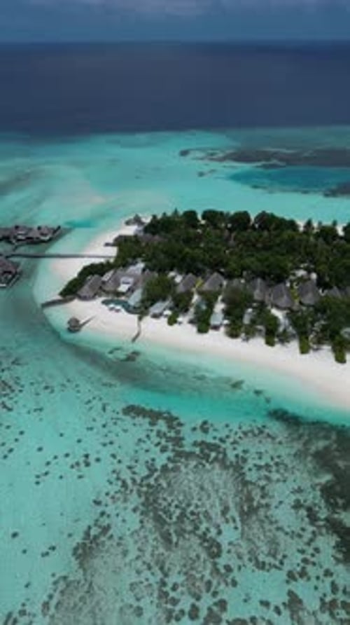 Aerial View of Four Seasons Resort Maldives