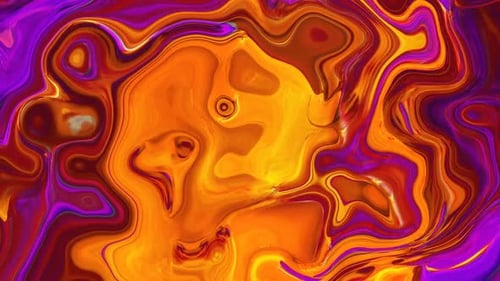 Vibrant Fluid Abstract Color Swirls Motion Graphic