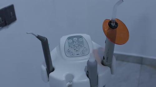 Close up of Dentist Equipment in Hospital