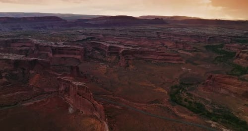 Tremendous rocks and deserts in National Park of Zion. Amazing mountains of Utah at setting sun.