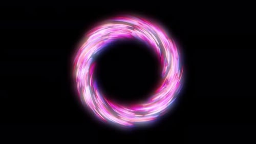 Circle energy effect. Abstract Swirl ring and energy. Circle Neon energy ring. Space energy hole.