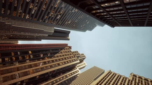 Vídeo vertical de la arquitectura urbana moderna