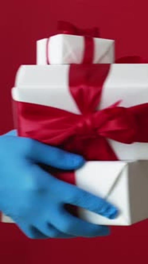 Vertical Virus Present Pandemic Delivery Hands