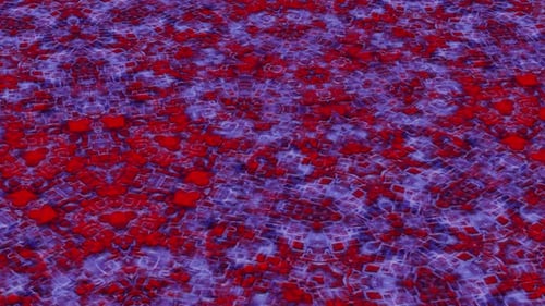 Helles psychedelisches Muster mit animiertem Mosaik | HD