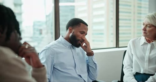 Business Meeting in Modern Office With Engaged Participants