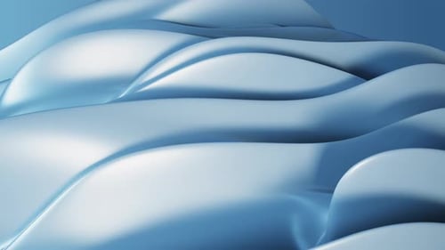 Elegant Abstract Blue Waves Motion Background