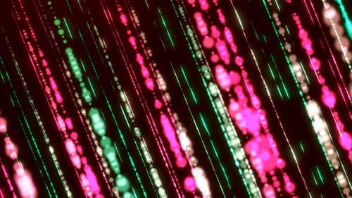 Abstract Neon Light Streaks Background Loop