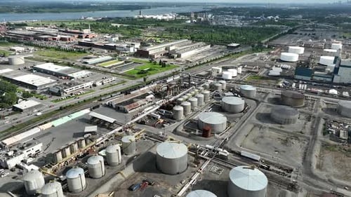 Montreal Quebec Industrial zone aerial_1