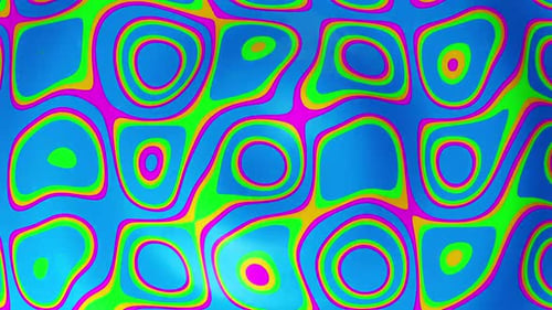 Colorful Psychedelic Liquid Morphing Abstract Background