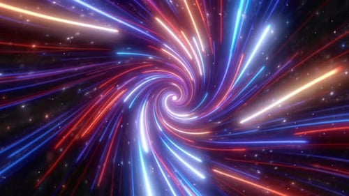 Neon Lines Space Stream