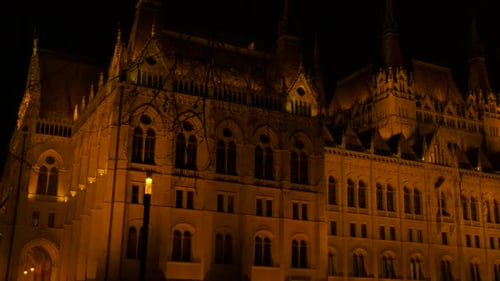 Seat of the Hungarian Goverment at Night
