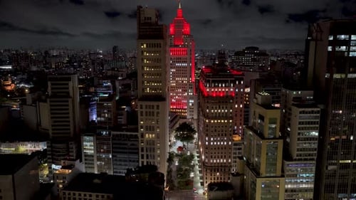 Horizonte de São Paulo em São Paulo, em São Paulo, Brasil.