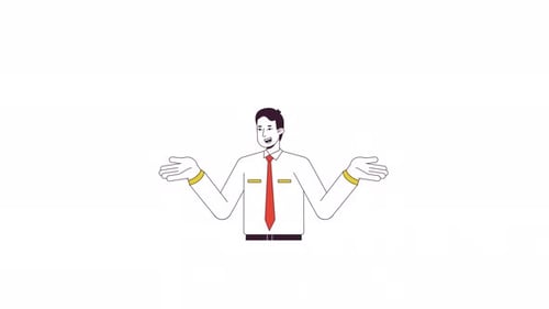 Man Shrugging Shoulders Animation