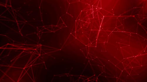 Red Digital Network Background Loop