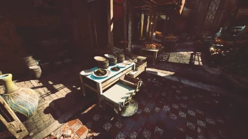 Realistic Walkthrough of a Traditional Bazaar Marketplace