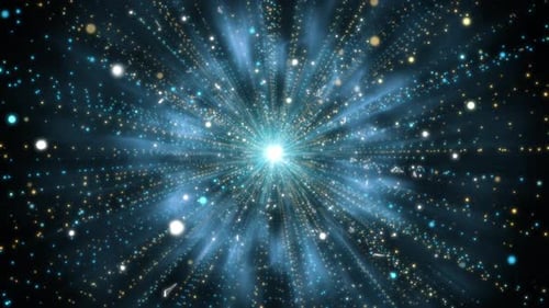 Abstract Light Particle Tunnel Background