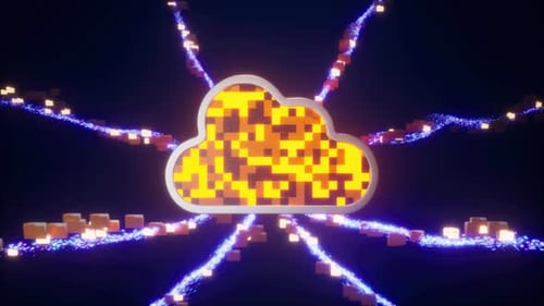 Digital Cloud Computing Network Data Transfer Loop