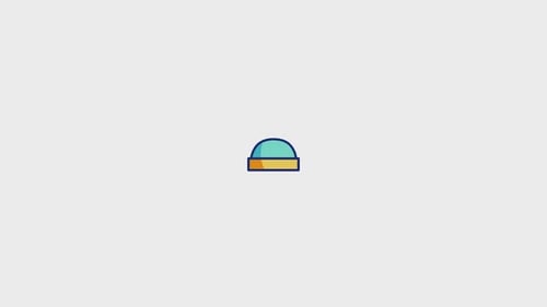 Flat Design Animated Icon Entrance