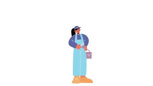 Handyman Tools And Repair Woman