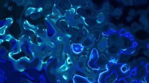 Abstract Blue Neon Fluid Energy Background Loop