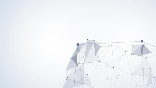 White Abstract Plexus Technology Background Loop V7