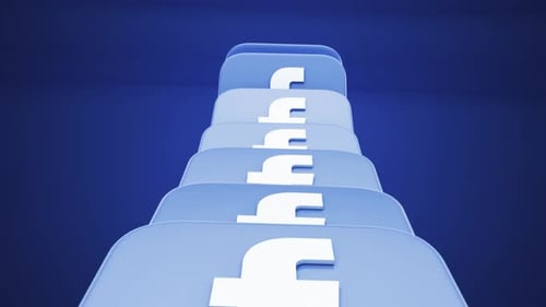 3D Facebook Icon Identity Reveal Animation