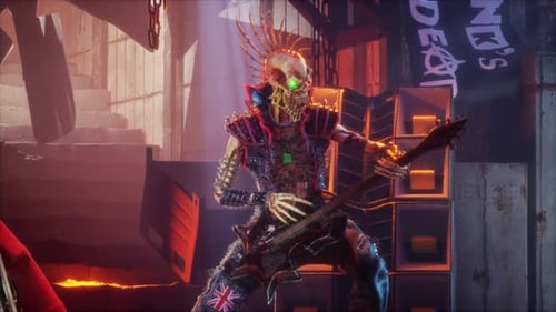 Punk Skeleton VJ Loop