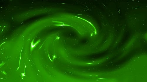 abstract green color chocolate liquid wavy twisted digital smoke glow motion background.488