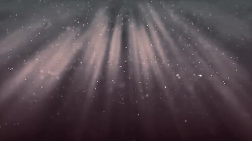 Animationsschleife mit weißen leuchtenden Partikeln
