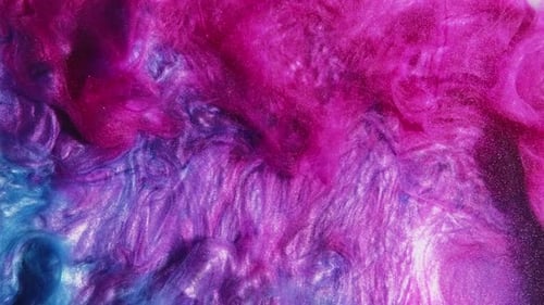 Abstract Pink and Blue Color Swirls