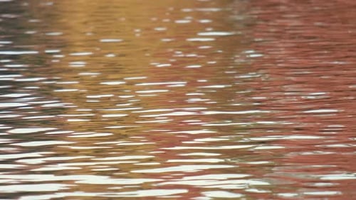 Close up of the calm water of the sea. Beautiful light reflection on the water.