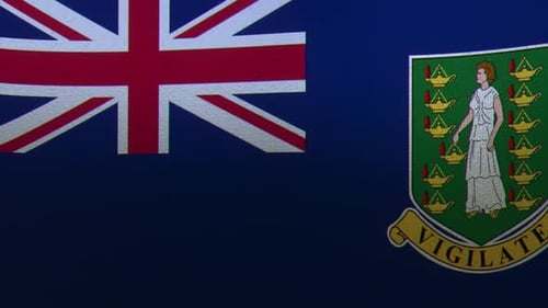 British Virgin Islands Flag Waving Animation