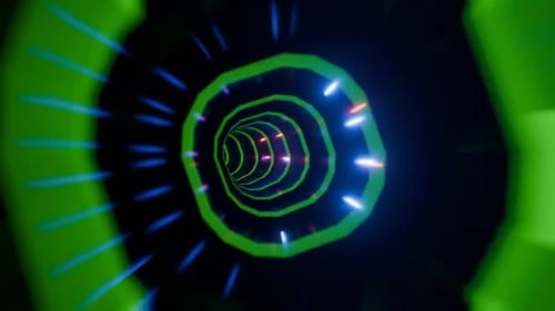 Superbe boucle de tunnel spatial, conçue pour des visuels immersifs