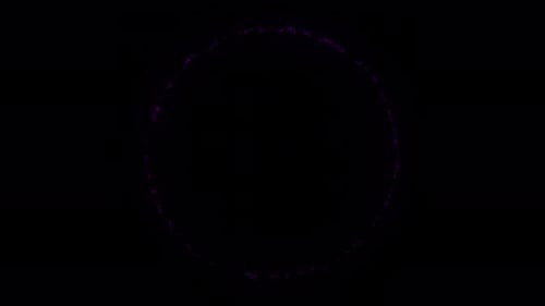 Neon Electric Energy Circle Logo Reveal