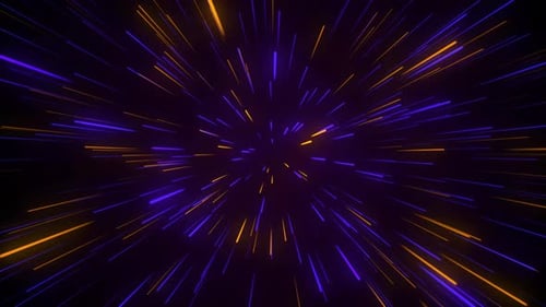 Particles Neon Glowing Floating