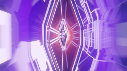 Vj 3d render cinematic background, futuristic enless loop