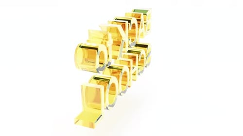 Back to School Color Glass Text Rotate Endless