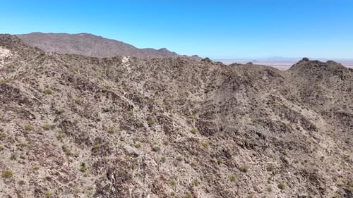 Aerial view of mountainous landscape, United States.