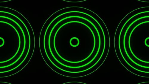 Green Abstract Curly Pattern Background Vj Loop Animation In HD