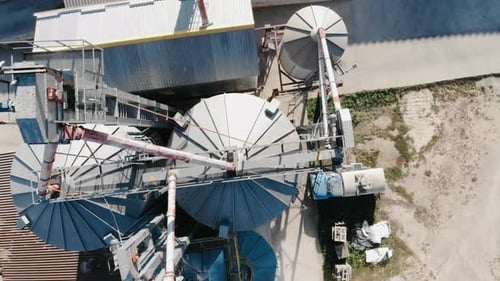 Grain Storage Aerial View