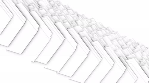 Abstract Geometric White Shapes Loop Background Animation