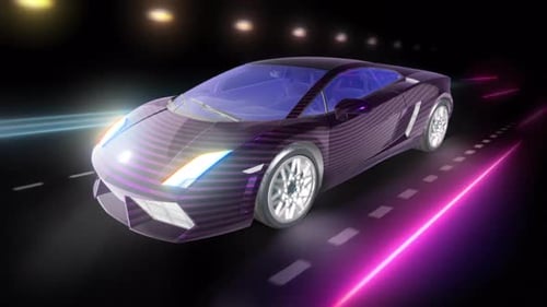 Circuito de coche sin conductor con canal alfa