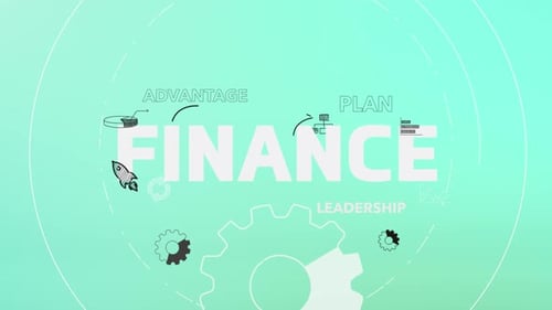 Infographic Multiple Titles With Icons Animation Information Finance