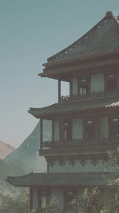 A Tall Building Sitting in the Middle of a Forest